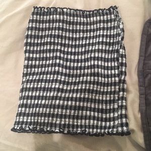 pacsun gingham rube top